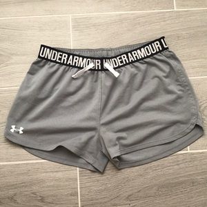 Gray Under Armor athletic shorts